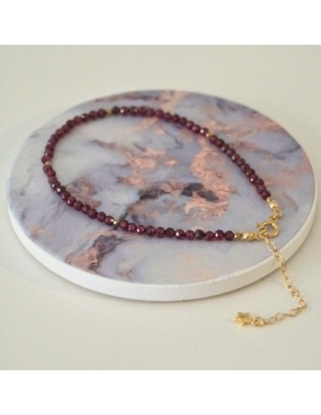 Bransoletka Noga Granat 3mm - Crystals Break