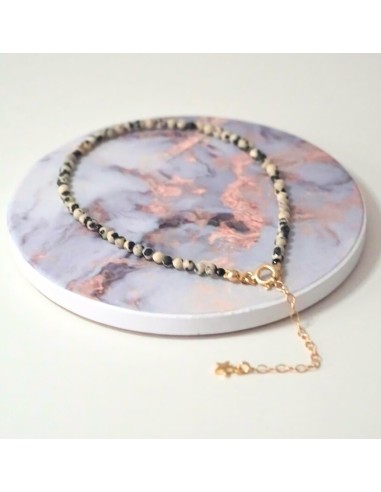 Bransoletka Noga Jaspis Dalmatyński 3mm - Crystals Break