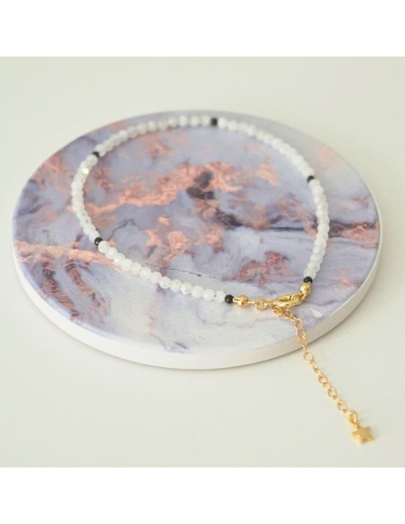 Bransoletka Noga Kamień Księżycowy 3mm - Crystals Break