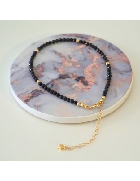 Bransoletka Noga Szafir Ciemny 3mm - Crystals Break