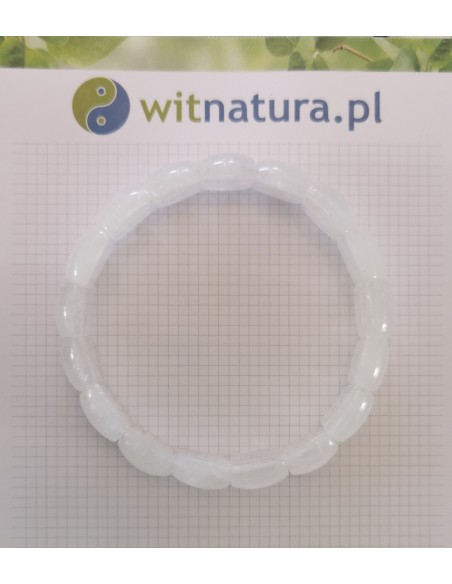 KRYSZTAŁ GÓRSKI, BRANOSOLETKA, PĘKATE PASTYLKI 14/12MM