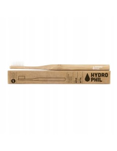 SZCZOTECZKA DO ZĘBÓW NATURALNA, WEGAŃSKA Z BIODEGRADOWALNEGO BAMBUSA, WŁOSIE ŚREDNIE, HYDROPHIL