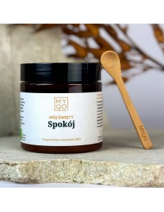 WYPRZEDAŻ - MÓJ ŚWIĘTY SPOKÓJ - EKSTRAKT BIO : SOPLÓWKA, REISHI, BOCZNIAK 70G - MYQO