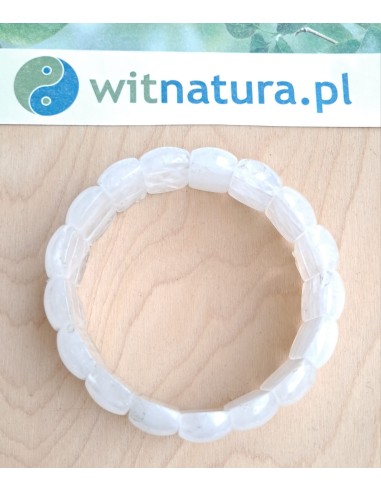 KRYSZTAŁ GÓRSKI, BRANOSOLETKA, PĘKATE DŁUGIE PASTYLKI 24/12MM