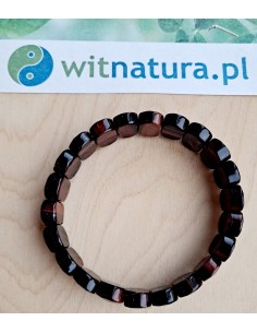 OKO BAWOLE, BRANSOLETKA, FASETOWANE PASTYLKI 8/12MM 2