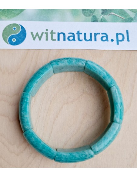 AMAZONIT, PASTYLKI POZIOME 25/15mm