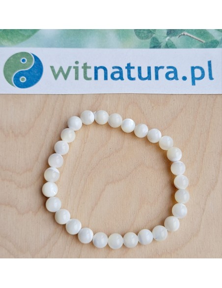 MASA PERŁOWA, BRANSOLETKA KULKA 6MM