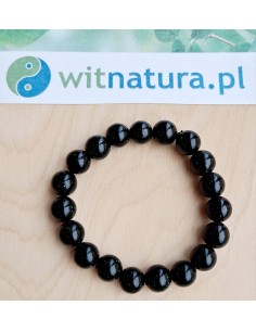 SZMARAGD NILU, BRANSOLETKA, KULKI 10MM 2