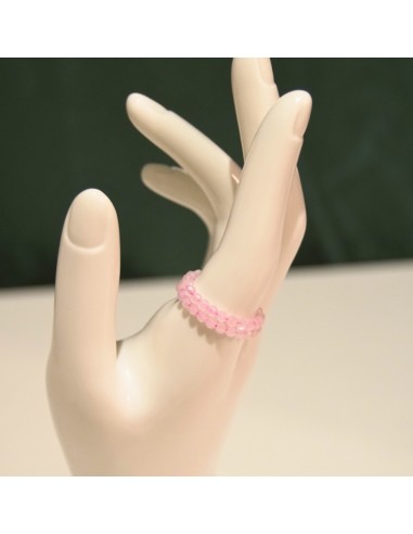 Pierścionek Kwarc Różowy 3mm 2 SZTUKI - Crystals Break