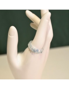 Pierścionek Akwamaryn 3mm 2 SZTUKI - Crystals Break 2