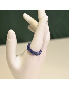 Pierścionek Lapis Lazuli 3mm 2 SZTUKI - Crystals Break 2