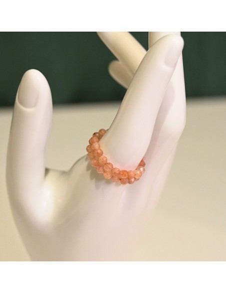 Pierścionek Kamień Słoneczny 3mm 2 SZTUKI - Crystals Break