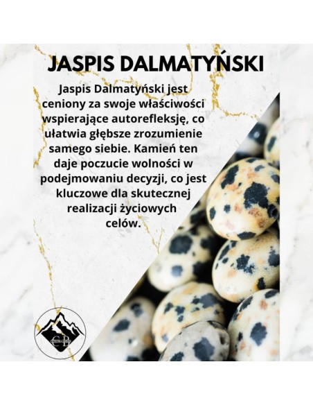 Bransoletka Jaspis Dalmatyński 8mm - Crystals Break