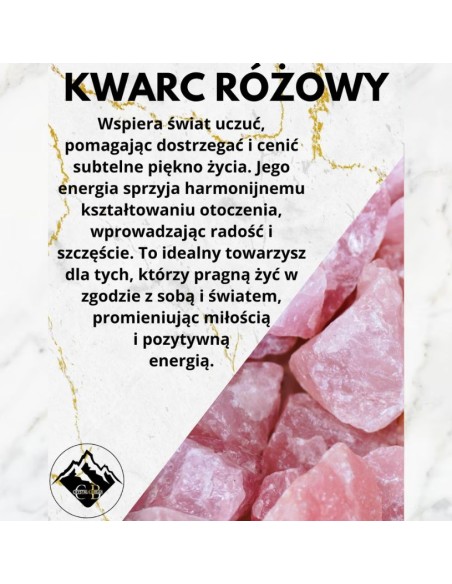 Bransoletka Kwarc Różowy 8mm - Crystals Break