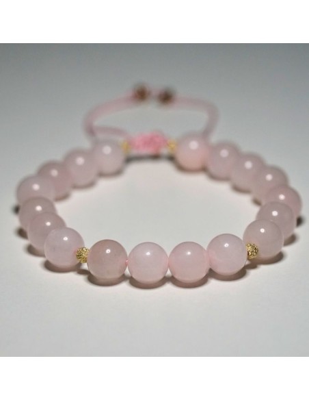 Bransoletka Kwarc Różowy 8mm - Crystals Break