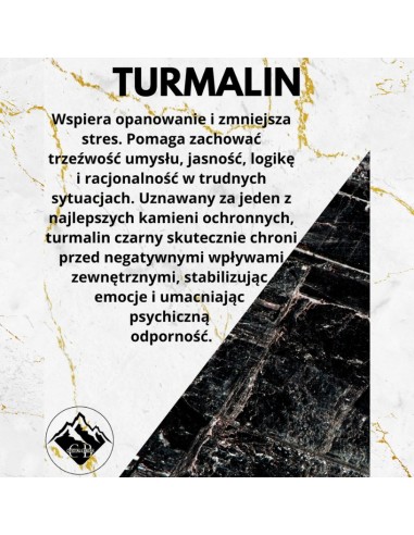 Bransoletka Turmalin Czarny 8mm - Crystals Break