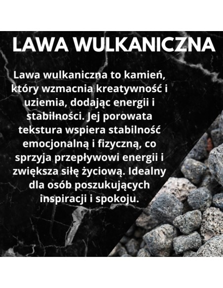 Bransoletka Lawa Wulkaniczna 8mm - Crystals Break