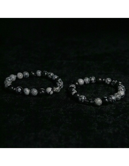 Bransoletka Obsydian Śnieżny 8mm - Crystals Break