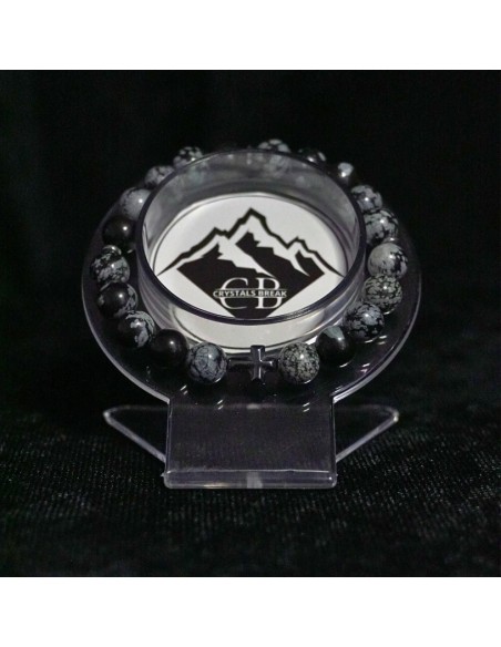 Bransoletka Obsydian Śnieżny 8mm - Crystals Break