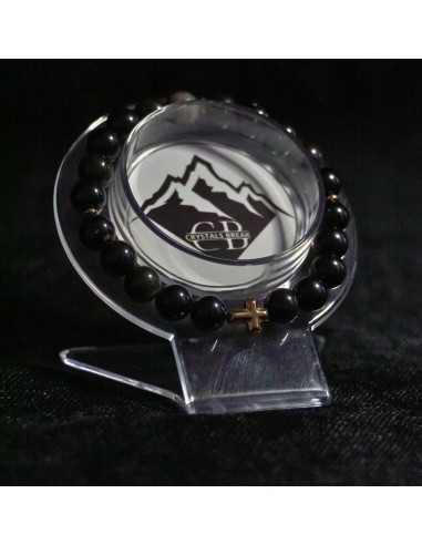 Bransoletka Obsydian Złocisty 8mm - Crystals Break