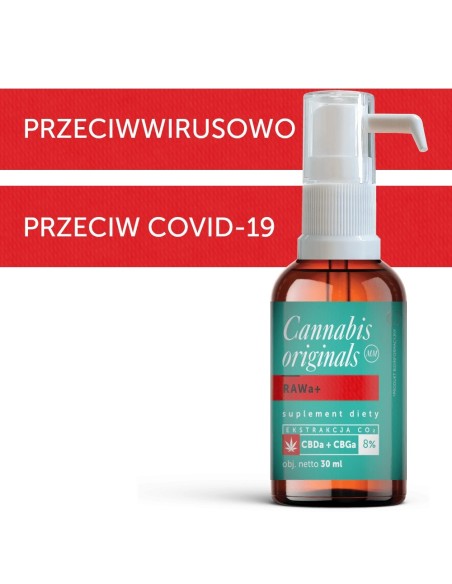 OLEJEK CBDA+CBGA RAWA+ 8% 30ML - DOBRE KONOPIE
