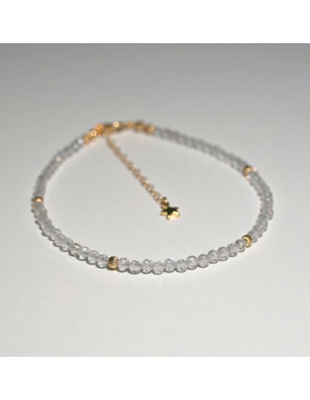 Bransoletka Noga Kryształ Górski 3mm - Crystals Break