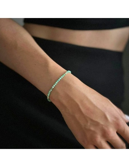 Bransoletka Szczęścia Szmaragd Jasny 3mm - Crystals Break