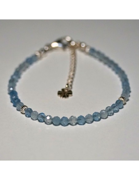 Bransoletka Szczęścia Akwamaryn 3mm - Crystals Break