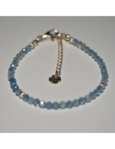 Bransoletka Szczęścia Akwamaryn 3mm - Crystals Break