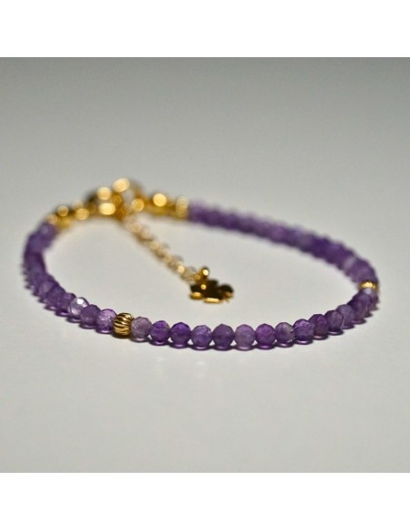 Bransoletka Szczęścia Ametyst 3mm - Crystals Break