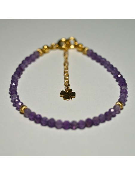 Bransoletka Szczęścia Ametyst 3mm - Crystals Break