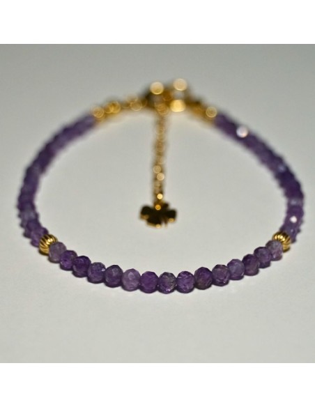Bransoletka Szczęścia Ametyst 3mm - Crystals Break