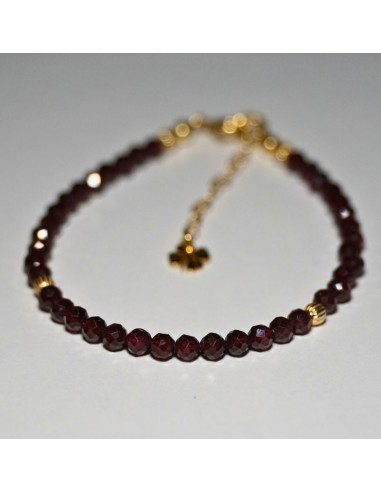 Bransoletka Szczęścia Granat 3mm - Crystals Break