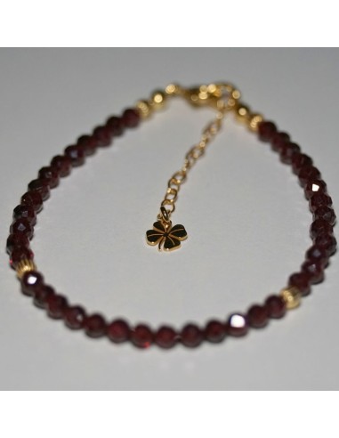 Bransoletka Szczęścia Granat 3mm - Crystals Break