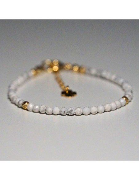 Bransoletka Szczęścia Howlit 3mm - Crystals Break