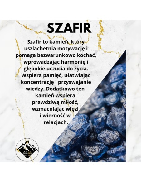 Bransoletka Szczęścia Szafir 3mm - Crystals Break