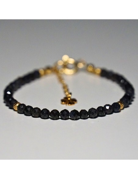Bransoletka Szczęścia Szafir Ciemny 3mm - Crystals Break
