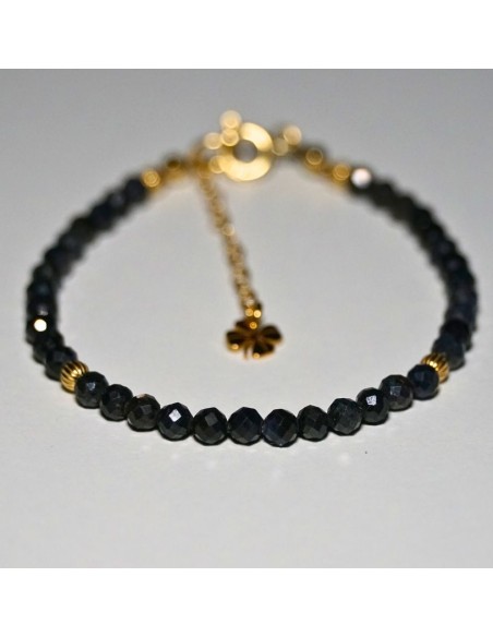 Bransoletka Szczęścia Szafir Ciemny 3mm - Crystals Break