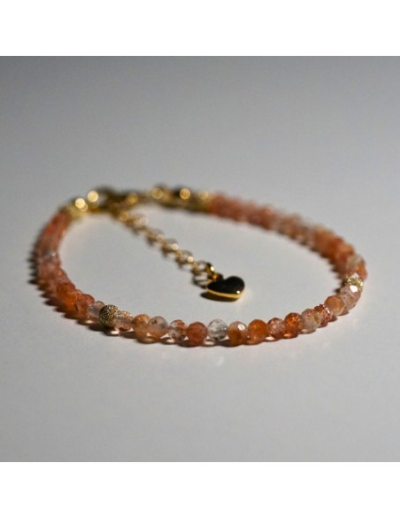 Bransoletka Szczęścia Kamień Słoneczny Jasny 3mm - Crystals Break