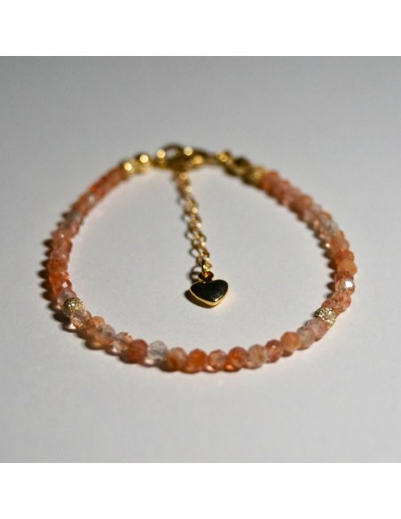 Bransoletka Szczęścia Kamień Słoneczny Jasny 3mm - Crystals Break