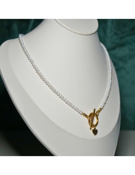 Naszyjnik Toggle Perły Naturalne 3mm - Crystals Break