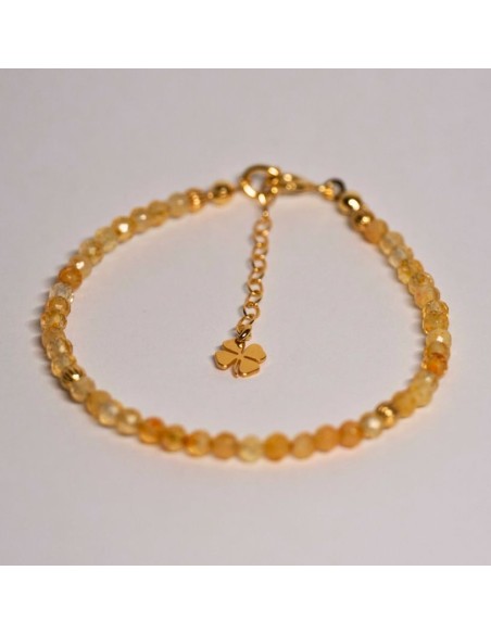 Bransoletka Szczęścia Cytryn 3mm - Crystals Break