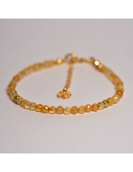 Bransoletka Szczęścia Cytryn 3mm - Crystals Break