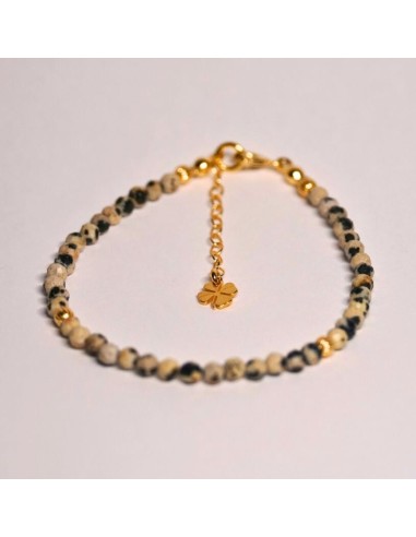 Bransoletka Szczęścia Jaspis Dalmatyński 3mm - Crystals Break