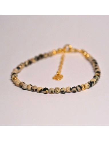 Bransoletka Szczęścia Jaspis Dalmatyński 3mm - Crystals Break