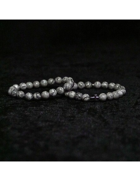 Bransoletka Jaspis Szary 8mm - Crystals Break