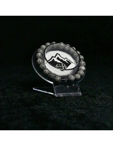 Bransoletka Jaspis Szary 8mm - Crystals Break