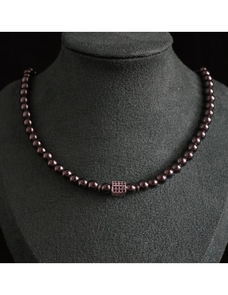 Naszyjnik Hematyt 6mm „Czaszka” - Crystals Break