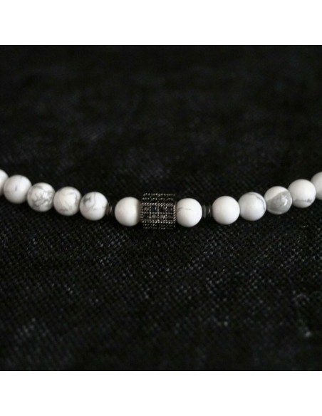 Naszyjnik Howlit 6mm - Crystals Break