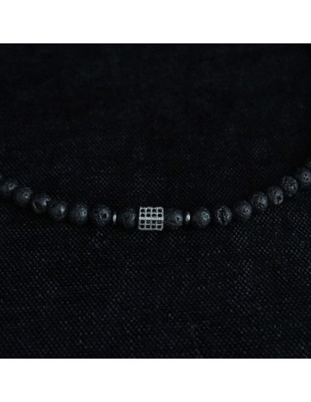 Naszyjnik Lawa Wulkaniczna 6mm - Crystals Break